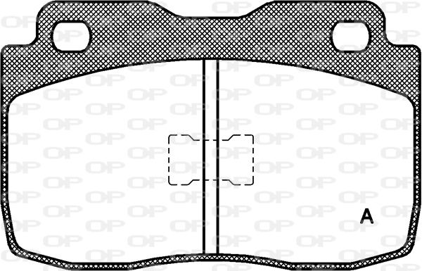OPEN PARTS stabdžių trinkelių rinkinys, diskinis stabdys BPA0114.00